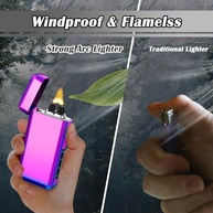 SKRFIRE Isqueiros de Plasma Isqueiros Usb Recarregáveis Dragon, Isqueiro Elétrico À Prova de Vento Isqueiro de Arco Eletrônico com Display de Energia Led para Vela, Incenso, Presentes para Homens, Mul - imagem 5