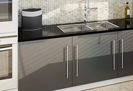 Lixeira Plástica 5L para Pia Preta - Prat.k Compacta e Moderna para Cozinha - imagem 3