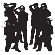 Adereços Paparazzi para Festa Noturna - 4 Peças de 160 cm em Plástico Preto e Branco - imagem 4
