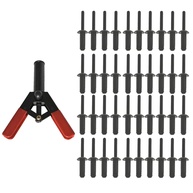 Conjunto de Pistola de Rebite Plástico 41 Peças Waltyotur: Fixação Rápida e Segura - imagem 1