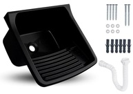 Tanque Plástico com Sifão Universal 24L - Lavanderia Resistente e Prático - imagem 2