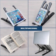 Suporte Ajustável para Notebook e Tablet com 6 Ângulos | Estrutura Triangular em Plástico Reforçado - imagem 2