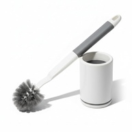 Escova Sanitária com Suporte Plástico - Base Redonda e Cerdas Flexíveis para Limpeza Eficiente do Vaso Sanitário - imagem 1