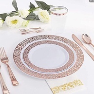 Conjunto de 25 Peças de Utensílios de Mesa Plásticos Descartáveis Minimalistas - Ideal para Festas, Churrascos e Eventos - imagem 3