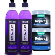 Kit 2x Restaurador de Plásticos Vonixx Restaurax 500ml + 2x Rejuvex 400g Vintex - Renove e Proteja! - imagem 2