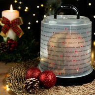 Porta Panetone e Chocotone Natalino Decorado - Plasútil PP BPA Free - imagem 2