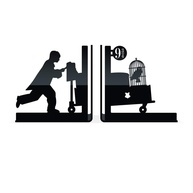 Aparador de Livros Plataforma 9 3/4 Harry Potter - Design Exclusivo em Preto - imagem 1
