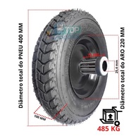 Roda Pneumática 400-8 4 Lonas: A Solução Robusta para seu Carrinho de Plataforma - imagem 2