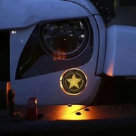 Luzes de Grade Frontal LED para Jeep Wrangler JK 2007-2017: Estilo e Segurança com Plug & Play - imagem 3