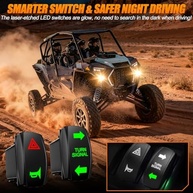 Kit Seta UTV Wisamic Universal com Buzina e Luz de Perigo - Plug and Play - imagem 5