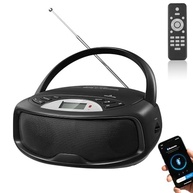 Elyblo CD Player Portátil: Som de Alta Fidelidade, Rádio FM/AM, Bluetooth e Microfone - imagem 2