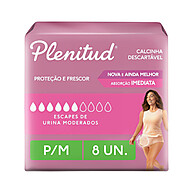 Plenitud Femme: Calcinha Descartável P/M - 8 Unidades - imagem 1