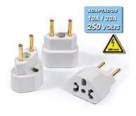 Kit 2 Adaptadores de Tomada Universal 10A/20A Bivolt 110V/220V - Plug Benjamin T Bob Love - imagem 5