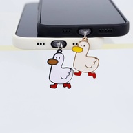 Plug Fofo de Pato Kawaii: Proteja seu Celular! - imagem 1