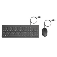 Combo de Teclado e Mouse USB HP 150 - Plug and Play, com Digitação Silenciosa, Confortável e Precisa, Mouse com DPI de 1600, Layout ABNT2, Preto (240J7AA) - imagem 1