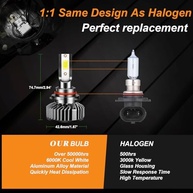 Lâmpadas Neblina LED H8/H11 para Jeep Compass 2014-2018: 500% Mais Brilho, Branco Frio, Plug & Play, IP68 - imagem 5