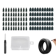 Kit Reparo Pneu 100 Plugues Borracha + Chave Fenda - Carro e Moto - imagem 1