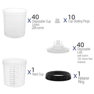 Kit Tampa Descartável para Pulverizador de Pintura Automotiva - 40 Tampas + 10 Plugues - imagem 5