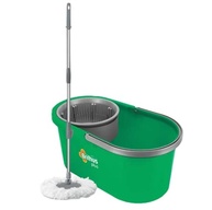 Brilhus Mop Plus 13L com Refil e Balde - Sistema Giratório e Microfibra, Verde e Cinza - imagem 2