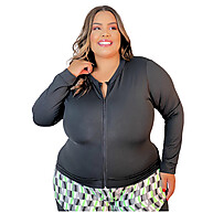 Casaco Fitness Plus Size com Zíper para Curves Feminino 44 a 54 - imagem 2