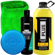 Kit Essencial Vonixx: Limpador Plus 3L, Pretinho Vintex e Acessórios Karbox para Detalhamento Profissional - imagem 2