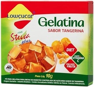 Lowcucar Gelatina Lowçucar Plus Com Stevia Sabor Tangerina 10G - imagem 1