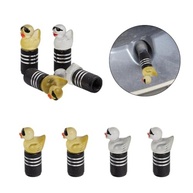 8 Tampas de Válvula de Pneu Luminosas em Formato de Pato - Acessório Divertido e Durável para Carros - imagem 2