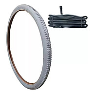 Pneu Cadeira de Rodas 24x1.3/8 Cinza – Conforto e Durabilidade para Mobilidade - imagem 1