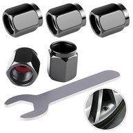 Pacote 5 Tampas Válvula Pneu Alumínio Universal c/ Chave - Proteção e Estilo - imagem 2