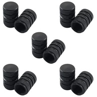 10 Tampas de Válvula de Pneu DZS ELEC em Alumínio Preto - Proteção e Estilo Universal - imagem 2