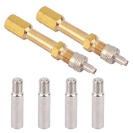 Kit 6 Extensores Válvula Pneu Latão Reforçado 39mm/50mm - Carro, Moto, Bike e Mais - imagem 1