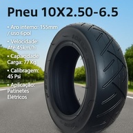 Pneu 10x2.50 para Patinete Elétrico: Segurança e Performance | 10x2.50-6.5 - imagem 4
