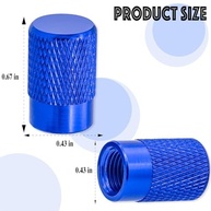 Tampas de Válvula de Pneu Premium: Alumínio Azul Anodizado, Resistentes à Corrosão (4 Peças) - imagem 3