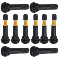Kit 10 Válvulas Pneu TR414 Borracha Snap-in com Tampa - Segurança e Durabilidade para Seu Veículo - imagem 1