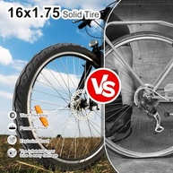 Pneu sólido de bicicleta 16 x 1,75, pneu sólido sem câmara de 40,6 cm, para bicicleta elétrica de 40,6 cm [à prova de perfuração] [antiderrapante] [resistente ao desgaste] - imagem 4