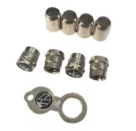 Kit 4 Tampas Bico Pneu Válvula Cromado Universal Gol Fox Polo Voyage - imagem 4