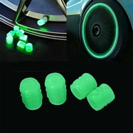 Tampas de Válvula de Pneu Fluorescentes Amdieu - Brilho Noturno Universal (Azul, 4 Peças) - imagem 3
