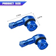 2x Hastes de Válvula de Pneu de Moto 90° CNC Alumínio - Segurança e Estilo - imagem 3