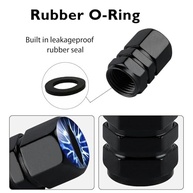 Tampas de haste de válvula de pneu, olhos azuis, acessórios para carro, pacote com 4, capas de proteção contra poeira universais à prova de ferrugem para carro, SUV, bicicleta, motocicleta, presentes - imagem 4