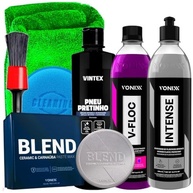 Kit Completo Vonixx: Intense, V-Floc, Pneu Pretinho, Blend e Acessórios Karbox para Detalhamento Automotivo - imagem 2