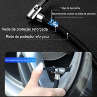 Inflador de Pneus Portátil Digital com LED: Compressor de Ar Elétrico Essencial para Veículos e Esportes - imagem 5