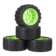 Pneus Hexagonais 12mm Verde para Carros RC 1/10 - Pacote com 4 Unidades - imagem 4