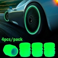 Tampas de Válvula Luminosas Fluorescentes para Pneus - Brilho Noturno para Moto, Carro e Bicicleta (Kit 12) - imagem 4