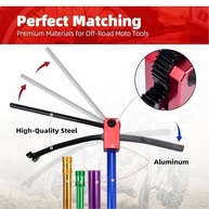 Ferramenta Essencial para Troca de Pneus de Moto: Compatível com Eixos 15-25mm - imagem 3