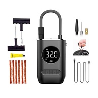 Mini Compressor Portátil: Encha Pneus com Facilidade e Segurança + Kit Reparo Essencial - imagem 1