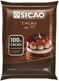 Cacau em pó 100% Sicao 500g - imagem 1