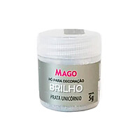 Pó Brilho Prata Unicórnio 5g - Decore com Magia! - imagem 1