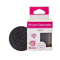 Pó Decorativo Preto Mago: Brilho e Sofisticação! - imagem 1