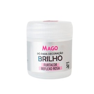 Pó Decorativo Rosa Reflexo: Brilho Mágico! - imagem 1