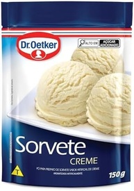 Dr. Oetker Sorvete Sabor Creme, Pó para Preparo de Sobremesa, Consistência Cremosa e Sabor Delicioso, 150g - imagem 1